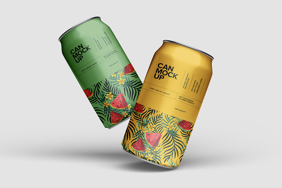 Soda Can Mockup Set, a Cups & Container Mockup by dpi (Photo 11 of 20)