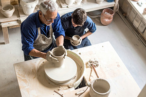 Pottery Lesson at Wheel in Bright Studio, an Arts & Entertainment Photo by Davizro's Market
