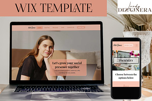 Wix Social Media Manager Website
