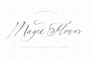 Magic Flower SVG Font, a Script Font by Ivan Rosenberg (Thumbnail 1 of 11)