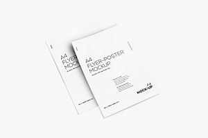 A4 Flyer - Poster Mockups Bundle