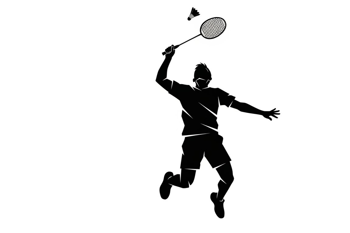 Badminton Smash Silhouettes, an Illustration by Amazin_art (Photo 18 of 31)
