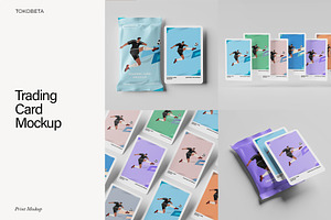 Trading Cards Mockup