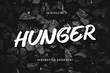 Hunger - Handwritten Brush Font