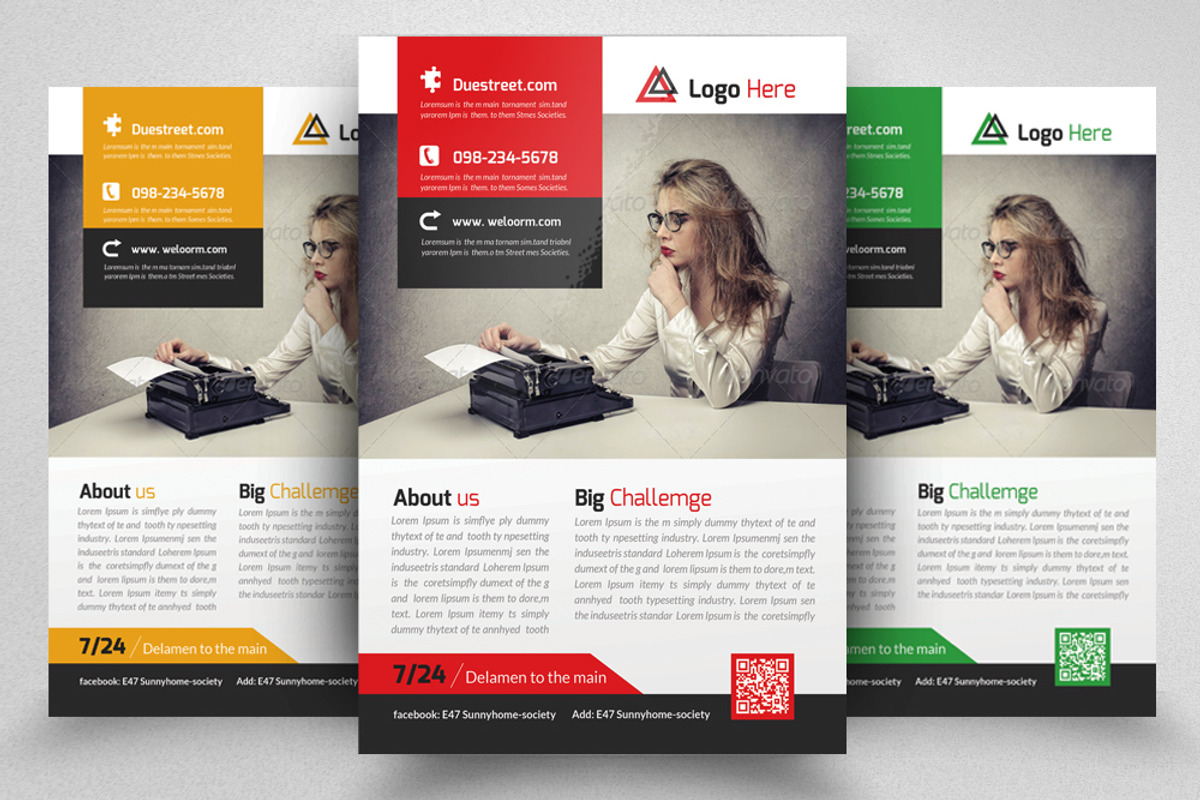 Creative Business Flyer Template, a Flyer Template by Psd Templates (Photo 1 of 3)