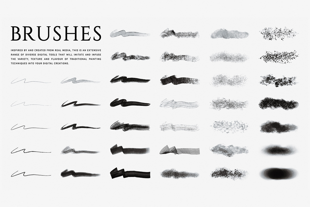 Painting Essentials Digital Brushes, a Brush Add-On by Mike Nash Illustration (Photo 2 of 5)