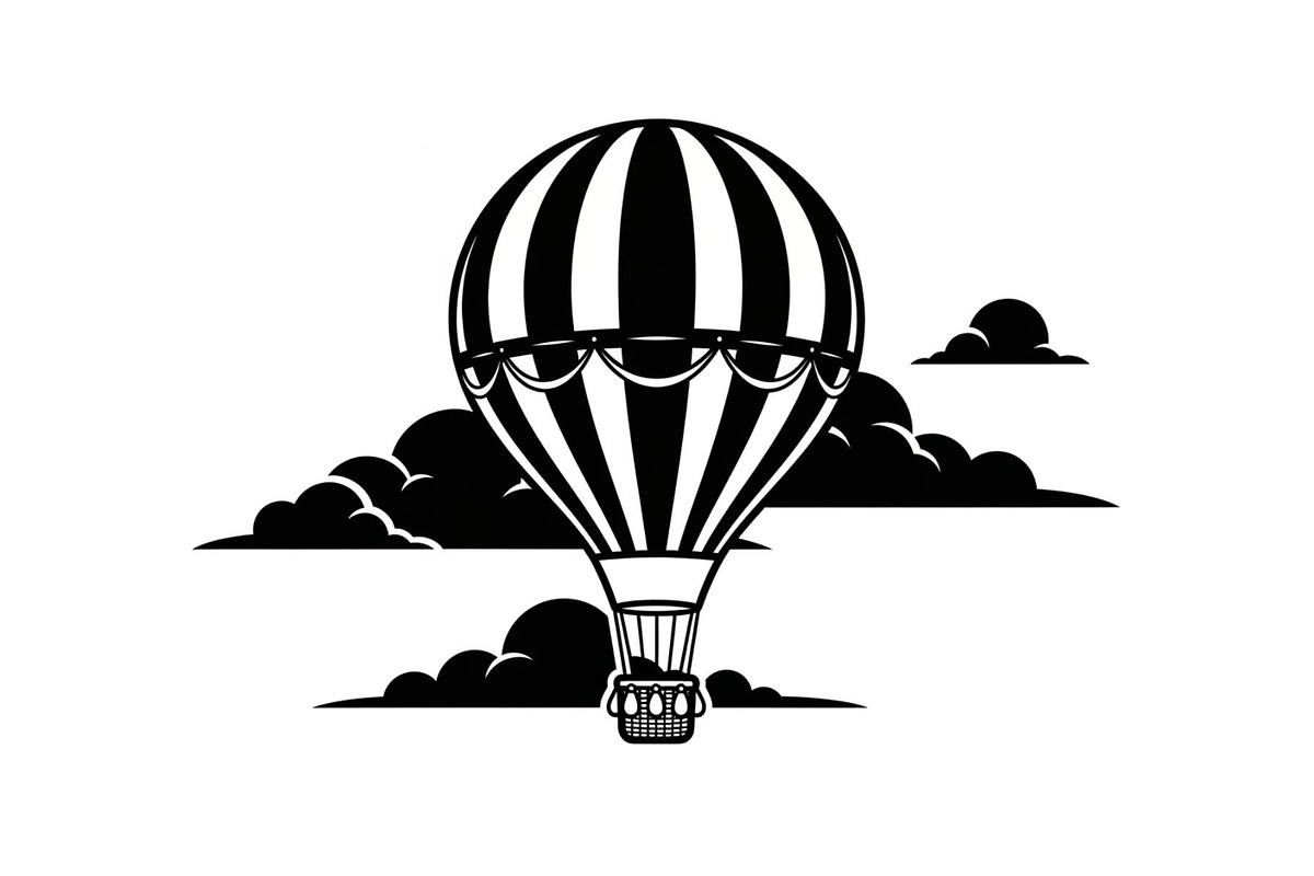 Hot Air Balloon Sky Bundle, an Illustration by yasushie (Photo 11 of 31)