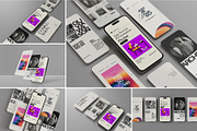 Phone Screen Presentation Mockup, a Device Mockup by zippypixelstudio (Thumbnail 1 of 7)