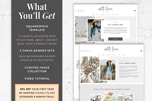 Squarespace Website Template Linen