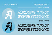 Lacupra - Liquid Bubble Display Font, a Sans Serif Font by Drizy (Thumbnail 3 of 10)