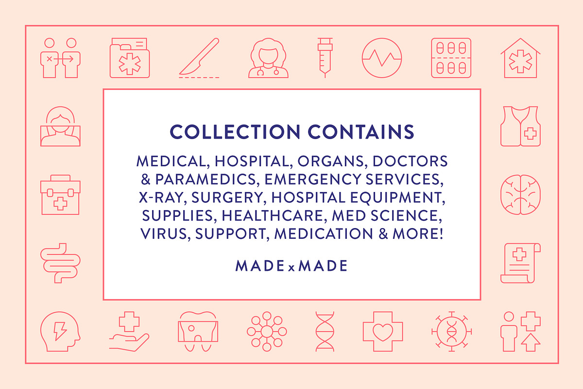 Medical Line Icons, an Outline Icon by Made by Made (Photo 2 of 7)