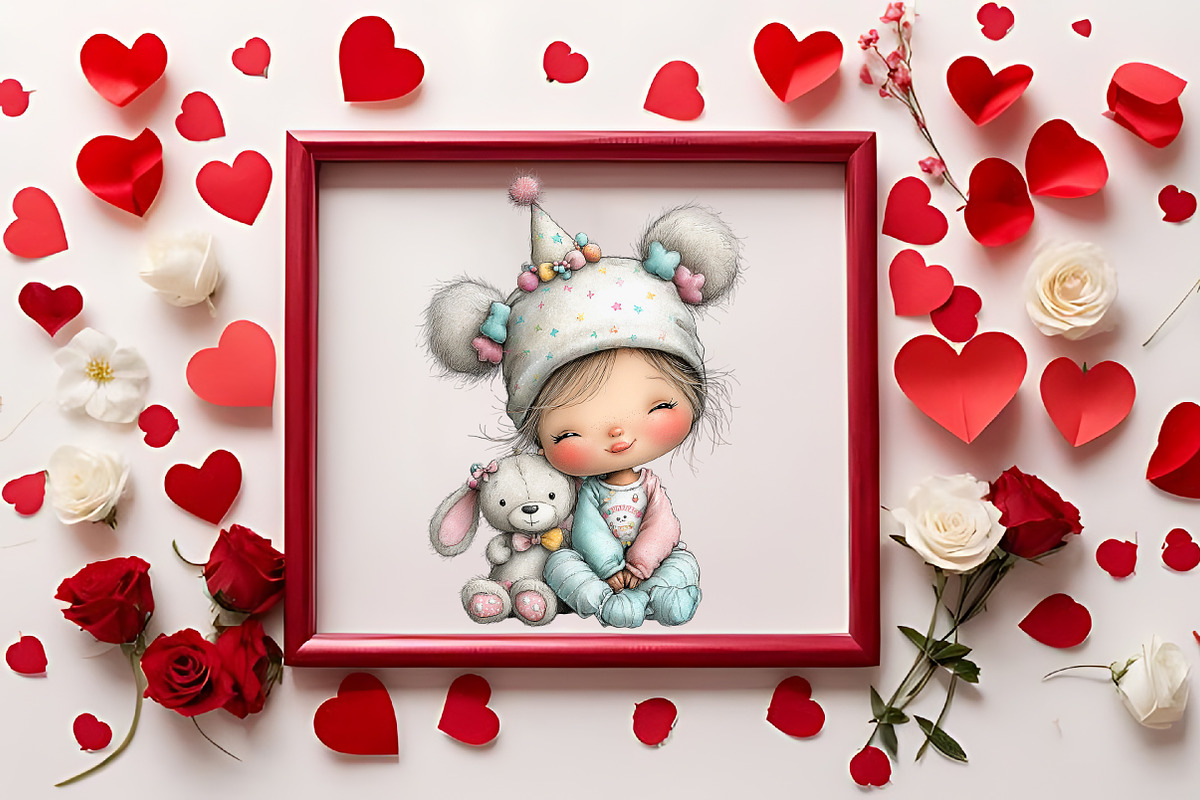 Birthday Baby Girl Clipart, an Illustration by RobertsArt (Photo 3 of 7)