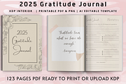 2025 Gratitude Journal, a Print Template by Book2bees (Thumbnail 1 of 4)