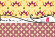 Warm Blooms Digital Papers, a Pattern Graphic by InkBite Designs (Thumbnail 2 of 3)