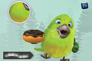50 photoshop Fur & Texture Brushes, a Brush Add-On by Velo Graphic Studio (Thumbnail 7 of 11)