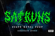 SATRUNS Metal Blackletter Horror, a Blackletter Font by dansdesign (Thumbnail 18 of 18)
