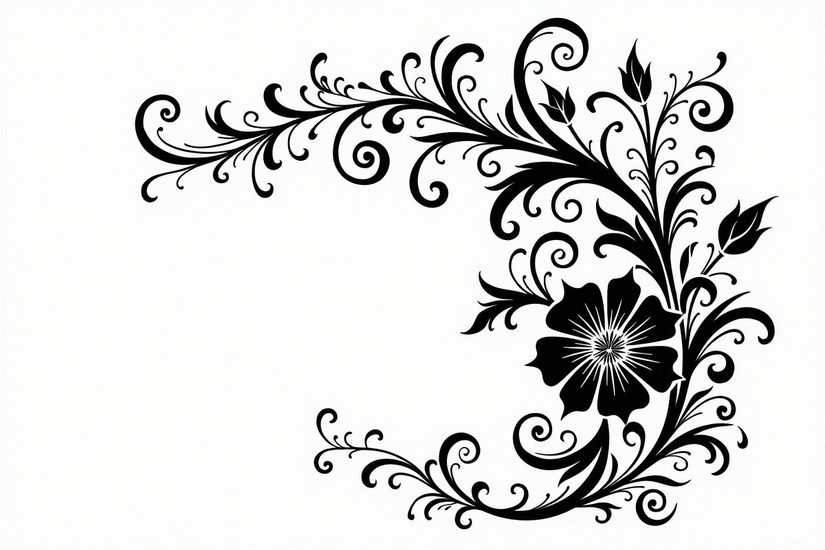 Vintage Flower Ornament Set, an Illustration by Creativeshirt (Photo 17 of 21)
