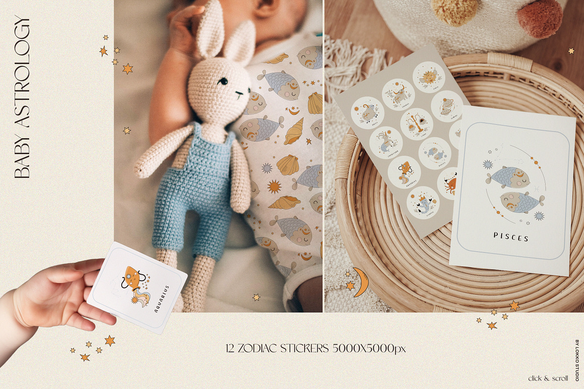 Baby Astrology. Zodiac collection, an Animal Illustration by lokko studio (Photo 4 of 10)