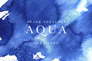 Aqua Ink Textures, a Texture Graphic by Tidemuse (Thumbnail 1 of 4)