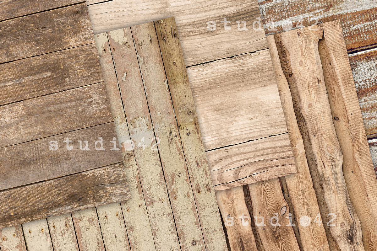 Rustic Wood Background Digital Paper, a Texture Graphic by DreamStudio42 (Photo 4 of 4)