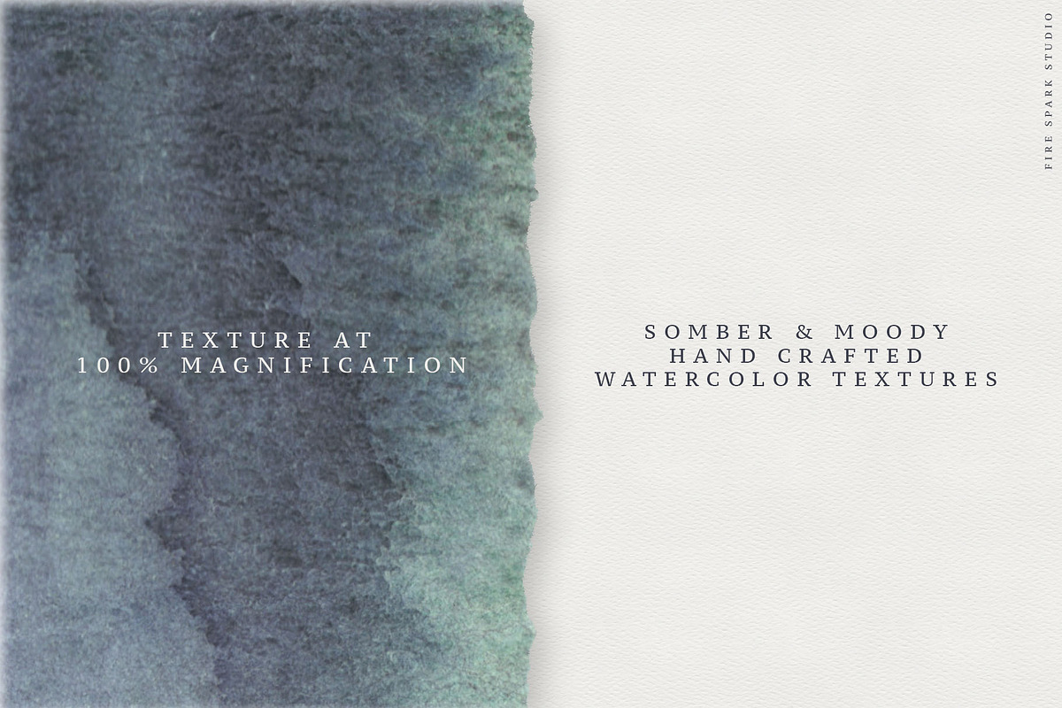 Dark and Moody Watercolor Textures, a Texture Graphic by Fire Spark Studio (Photo 2 of 6)
