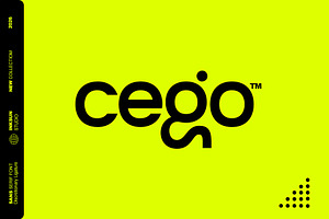 Cego, a Sans Serif Font by INKSUN™