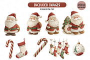 Cutie Christmas Watercolor Clipart, an Illustration by TatiMockup (Thumbnail 2 of 5)