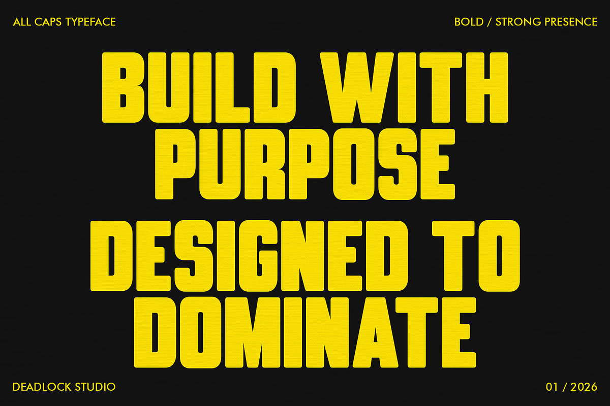 MAGNIFICIENT! HEADLINE FONT!, a Sans Serif Font by deadlock studio (Photo 2 of 9)