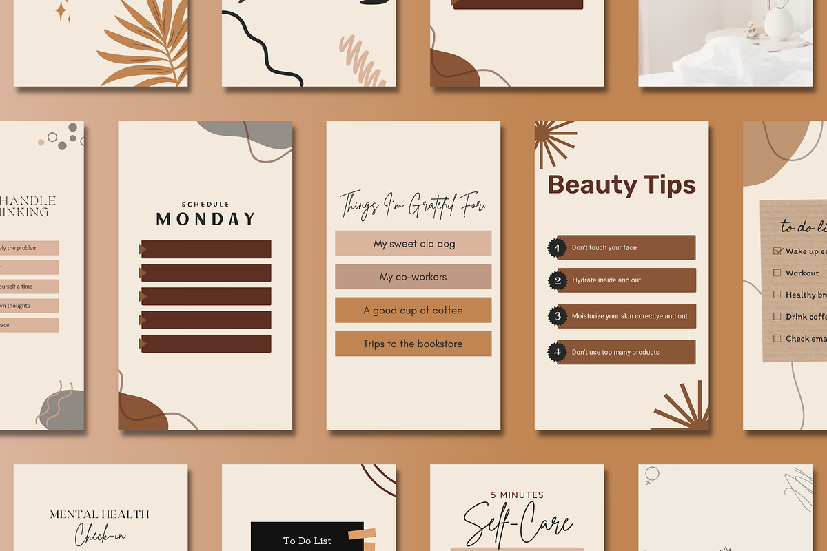Creamy List Instagram Collection, a Social Media Template by Palm Creatives (Photo 2 of 7)