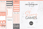 Instagram Story Games for Canva, a Social Media Template by Thirty One Palms Studio (Thumbnail 1 of 9)