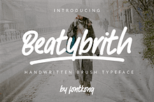 Beatybrith–HandwrittenBrushTypeface