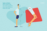 Vector Character Creator Mega Bundle, an Object Illustration by Staple. (Thumbnail 4 of 11)
