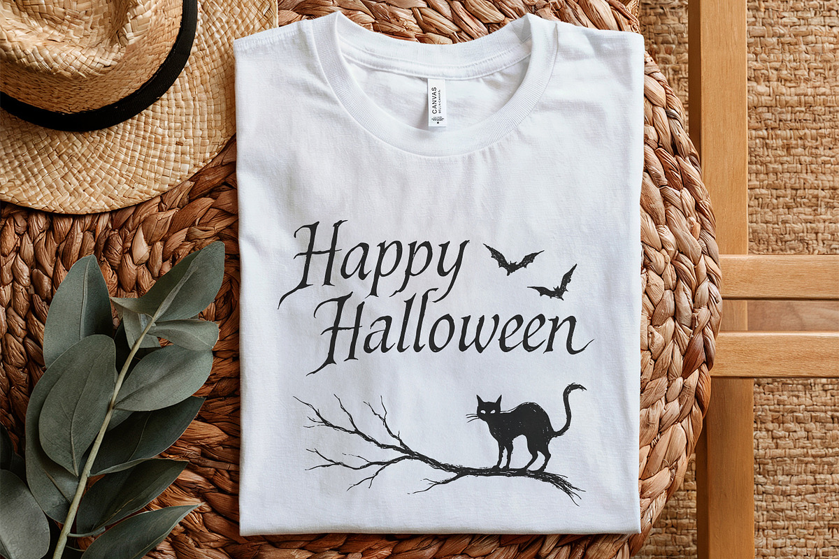 Happy Halloween Black Cat PNG, an Illustration by SharpMarketplace (Photo 5 of 9)