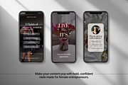 100 Boss Babe Reels Templates, a Social Media Template by DigiPax (Thumbnail 4 of 10)