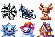 Creepy Christmas PNG, an Illustration by Craft Nest (Thumbnail 3 of 6)