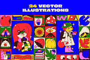 Funky Autumn: illustration & pattern, a Seasonal Illustration by marmarina (Thumbnail 3 of 12)