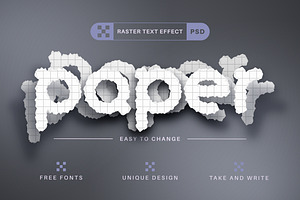 Layers Paper - Editable Text Effect