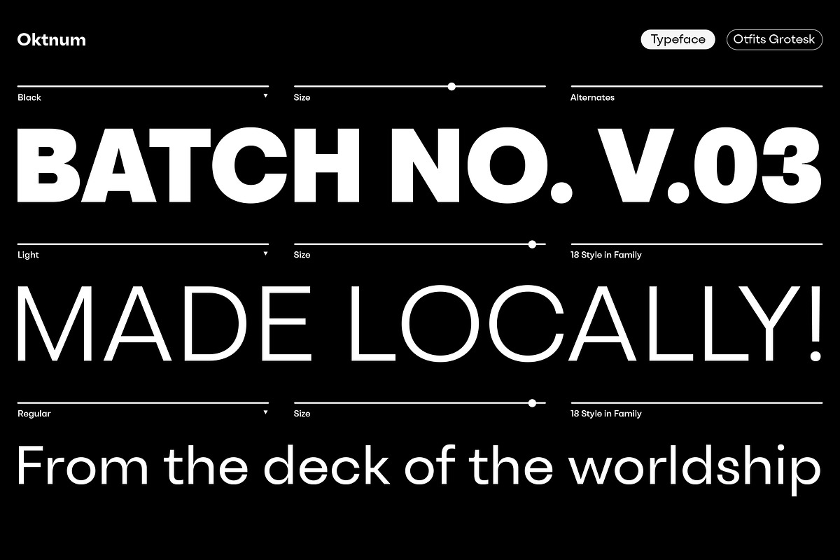 Otfits Grotesk Display, a Sans Serif Font by Oktnum Type Foundry (Photo 5 of 17)