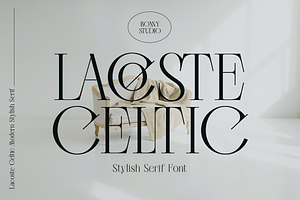 Lacoste Celtic Elegant Serif Font, a Serif Font by Ronny Studio