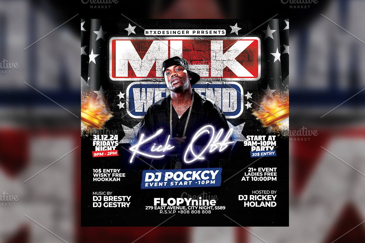 MLK Weekend Flyer, a Flyer Template by RTXdesinger99 (Photo 2 of 3)