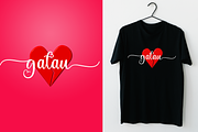 Flashback Script Font Cut 50 %, a Script Font by Graphic Deal (Thumbnail 5 of 9)