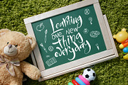 School days-clipart+lettering, an Education Illustration by Astarte_design (Thumbnail 2 of 11)