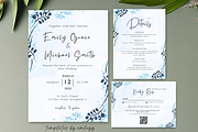 Blue Wedding Invitation Suite, an Invitation Template by Elegant_Studio44 (Thumbnail 5 of 9)
