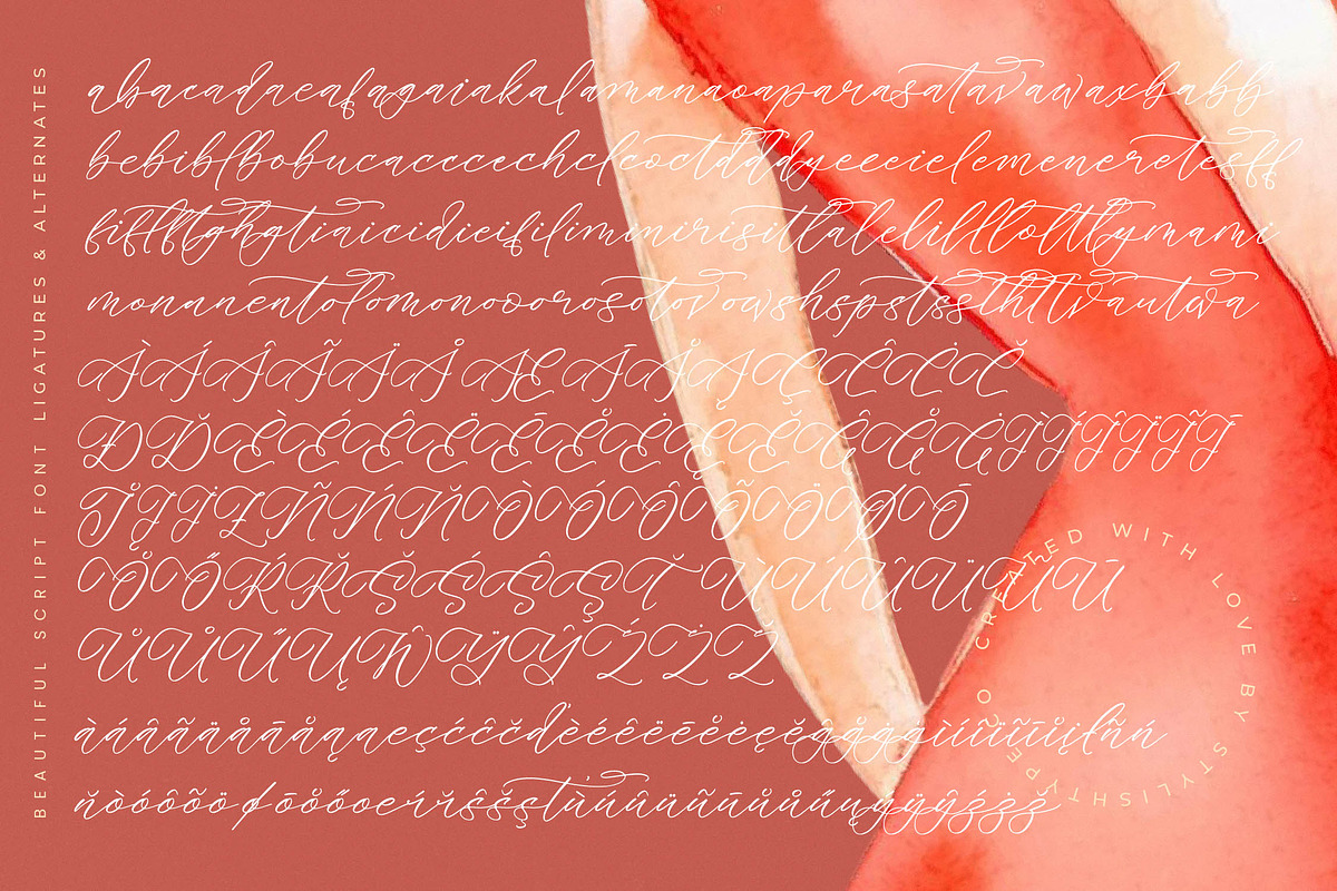 Melodic Banthera Beautiful Script, a Script Font by stylishtype.co (Photo 19 of 20)