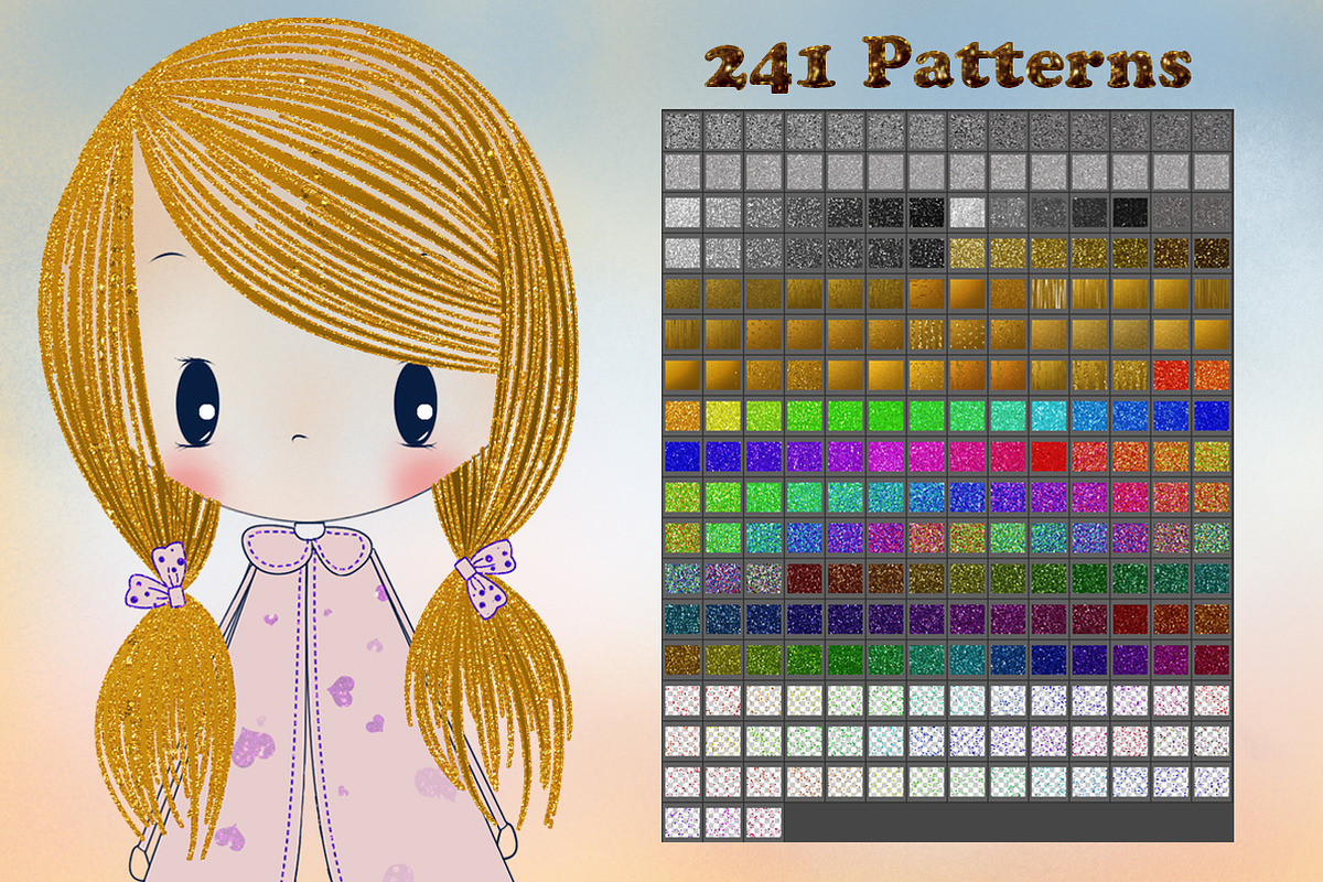 Glitter Set for Photoshop, a Texture Graphic by ArtPlanet (Photo 3 of 5)
