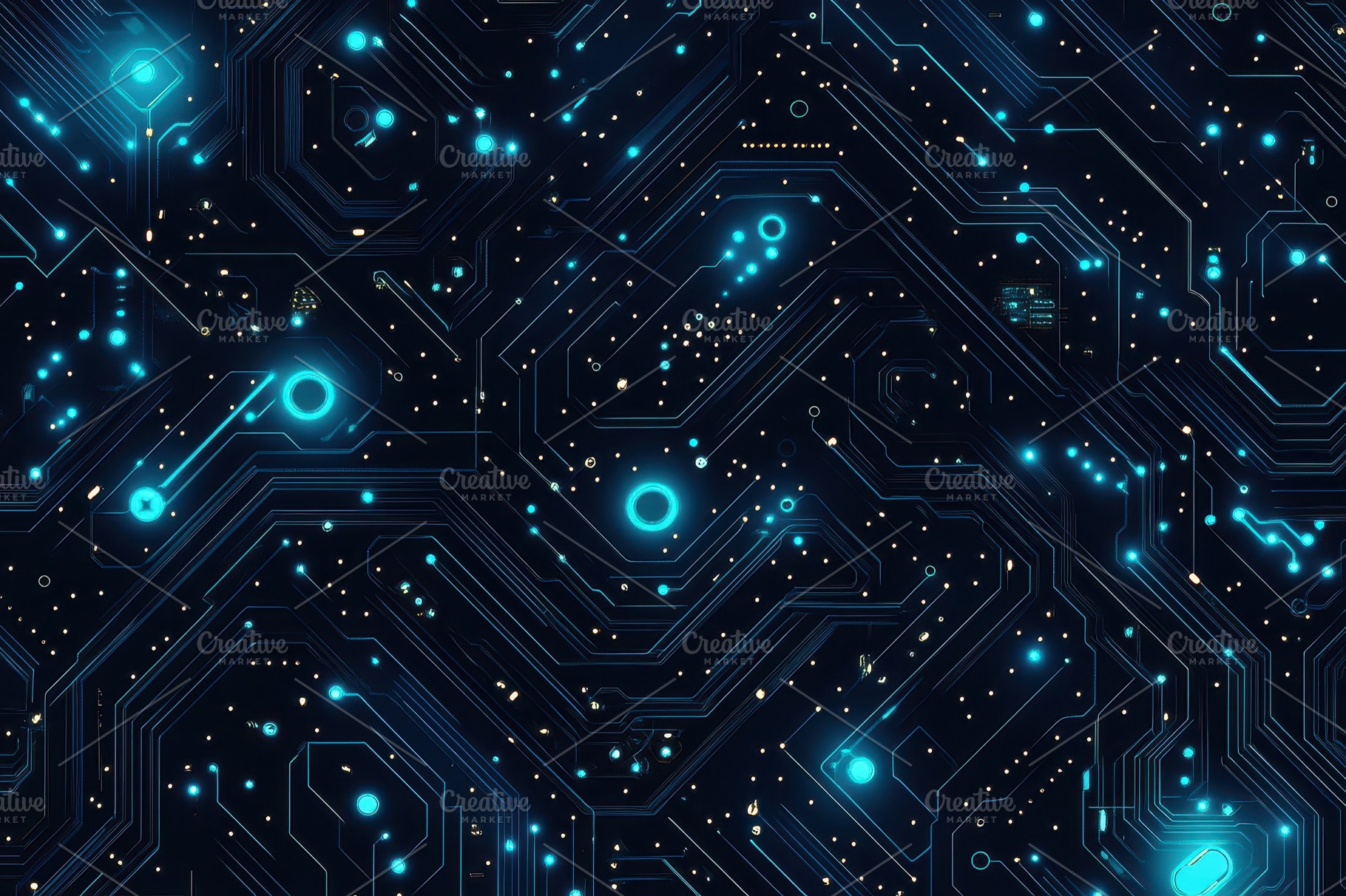 Glowing Circuit Board Abstract Techn, a Technology Photo by Pixeness Studio