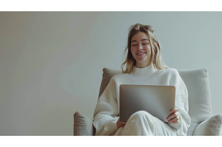 An elegant young woman in casual, a School & Education Photo by ZinetroN