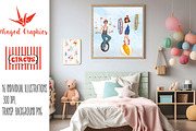 Circus arts : 16 illustration set, a Person Illustration by Winged Graphics (Thumbnail 3 of 4)