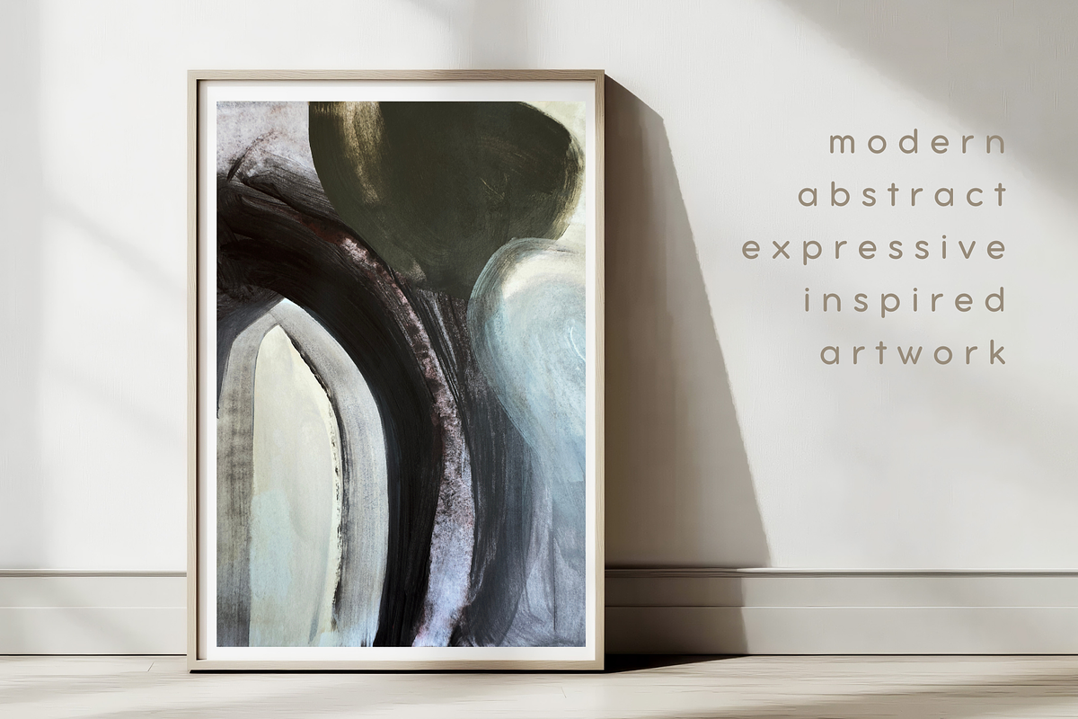 GREEN MODERN ABSTRACT BROWN ART, a Texture Illustration by identity.ART (Photo 5 of 7)