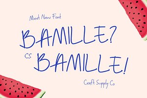 CS Bamille – Handwriting Font, a Handwritten Font by Craft Supply Co.